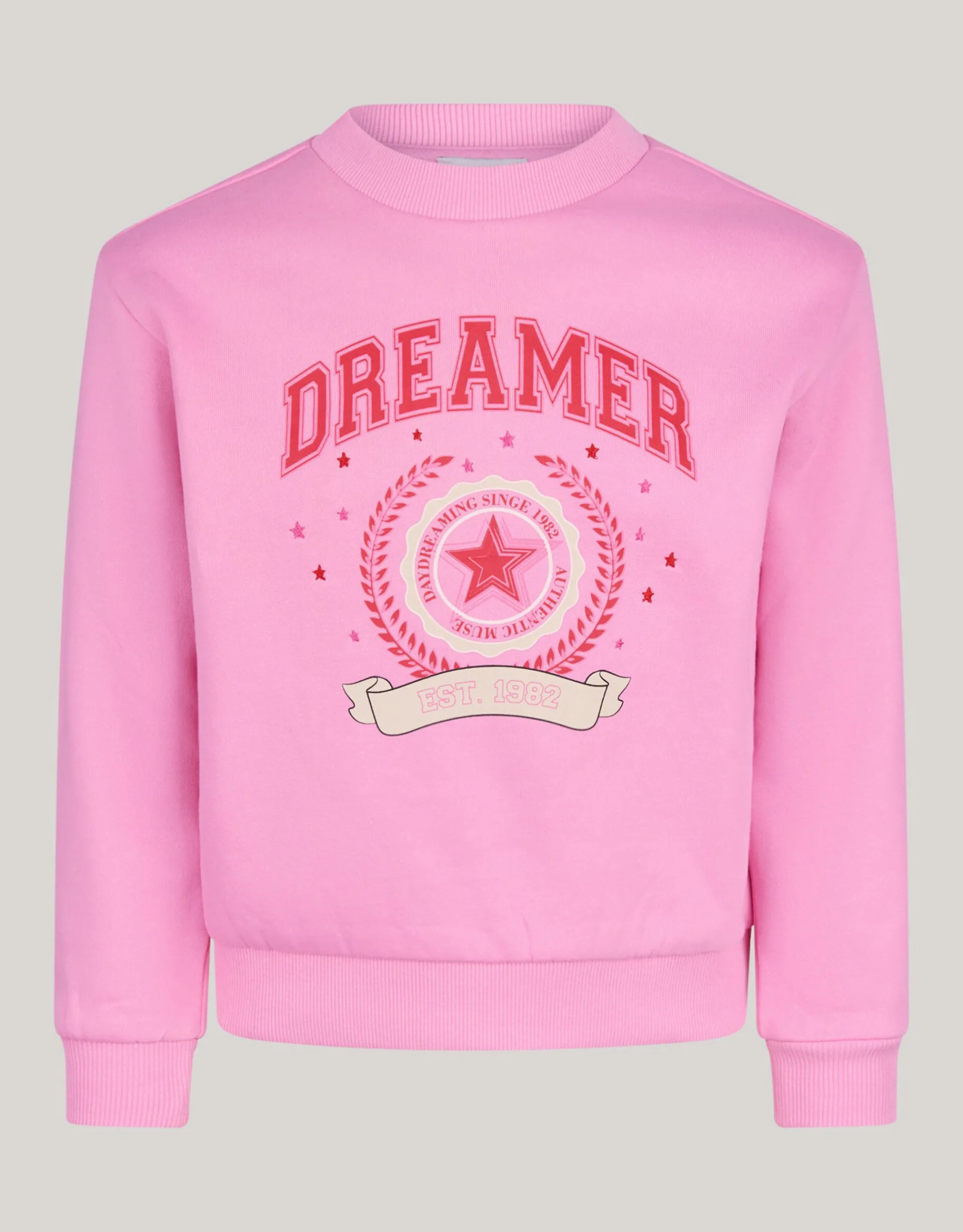 Shoeby Varsity Sweater Roze< Sweaters En Hoodies