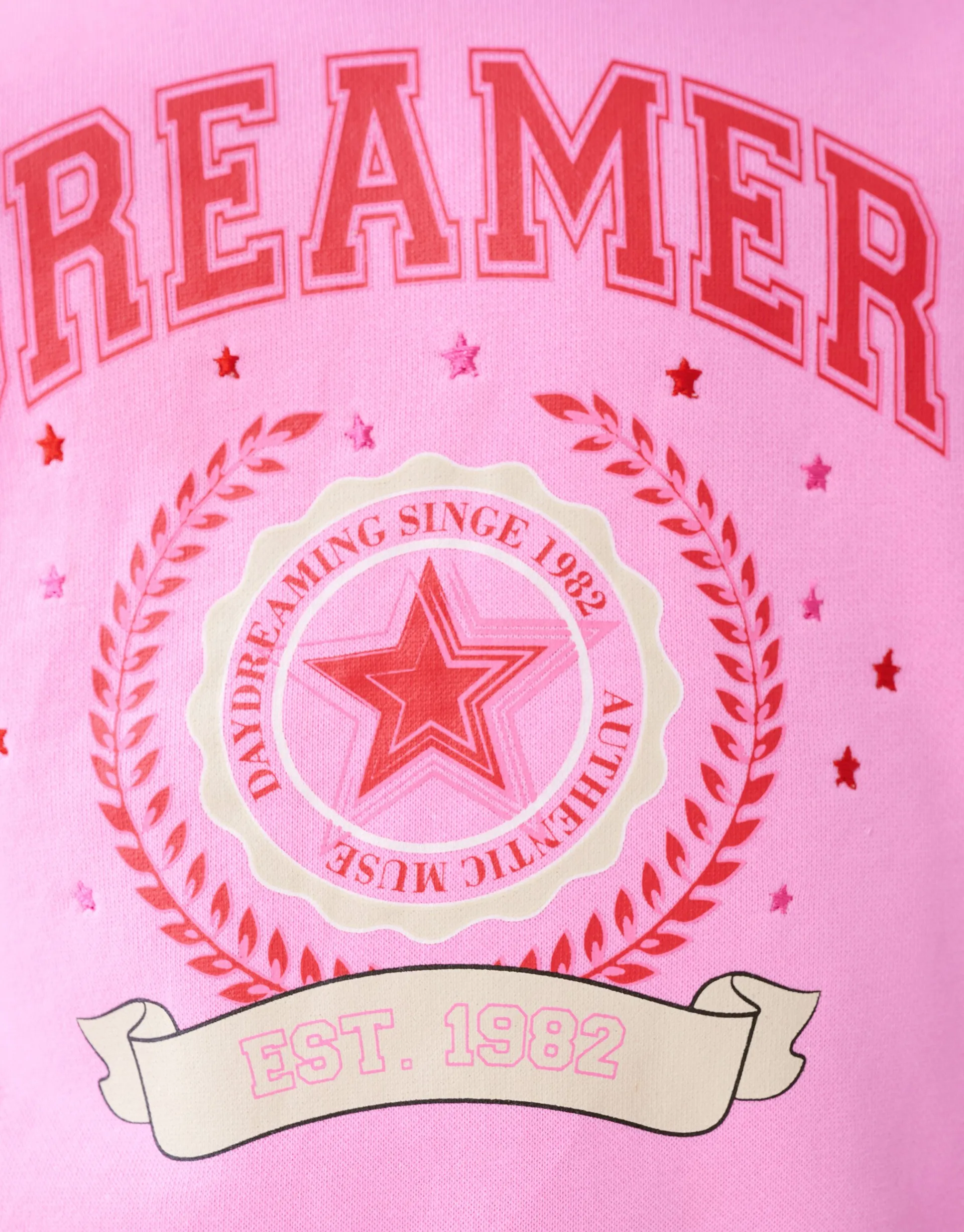 Shoeby Varsity Sweater Roze< Sweaters En Hoodies