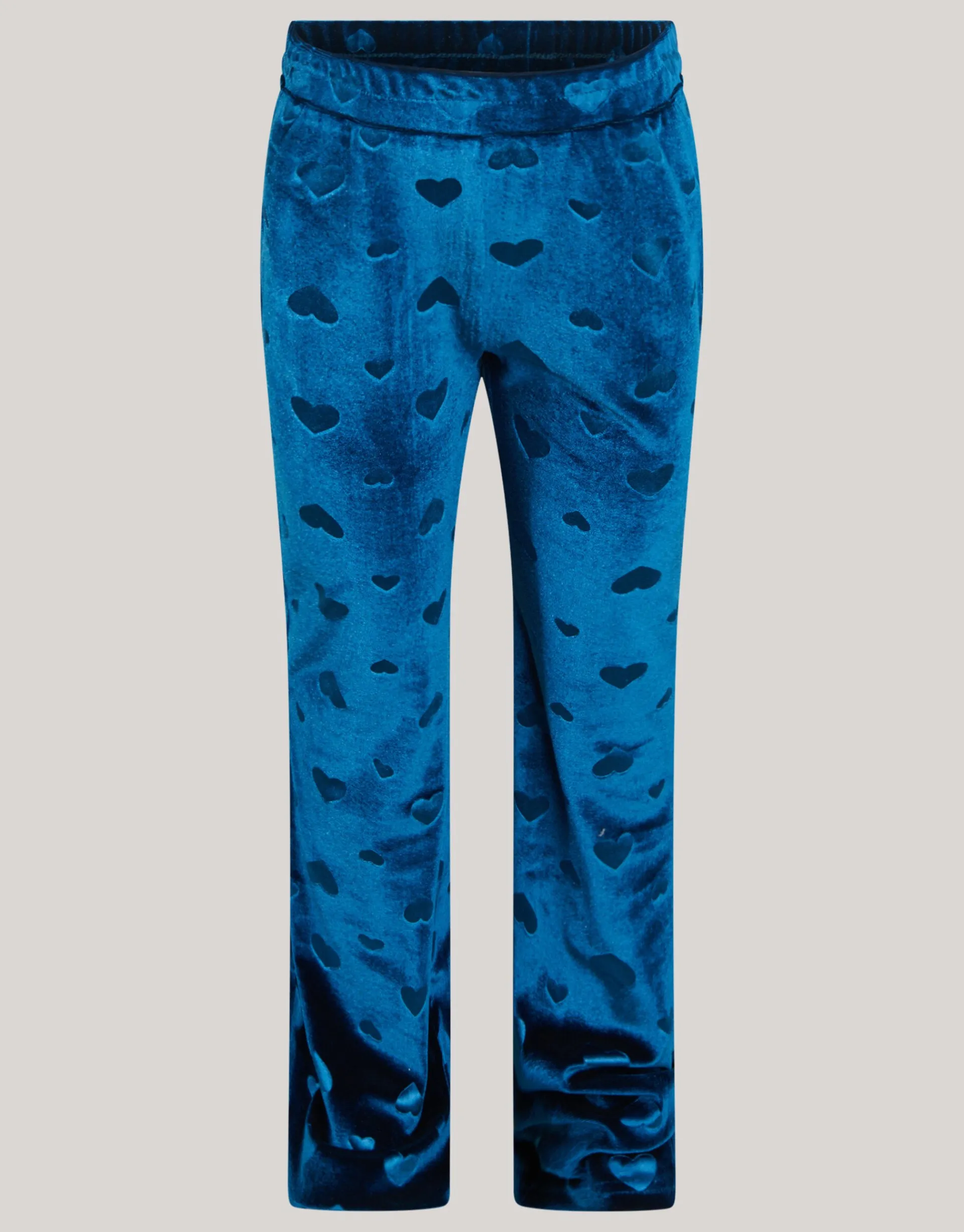 Shoeby Velvet Heart Flared Legging Blauw< Broeken
