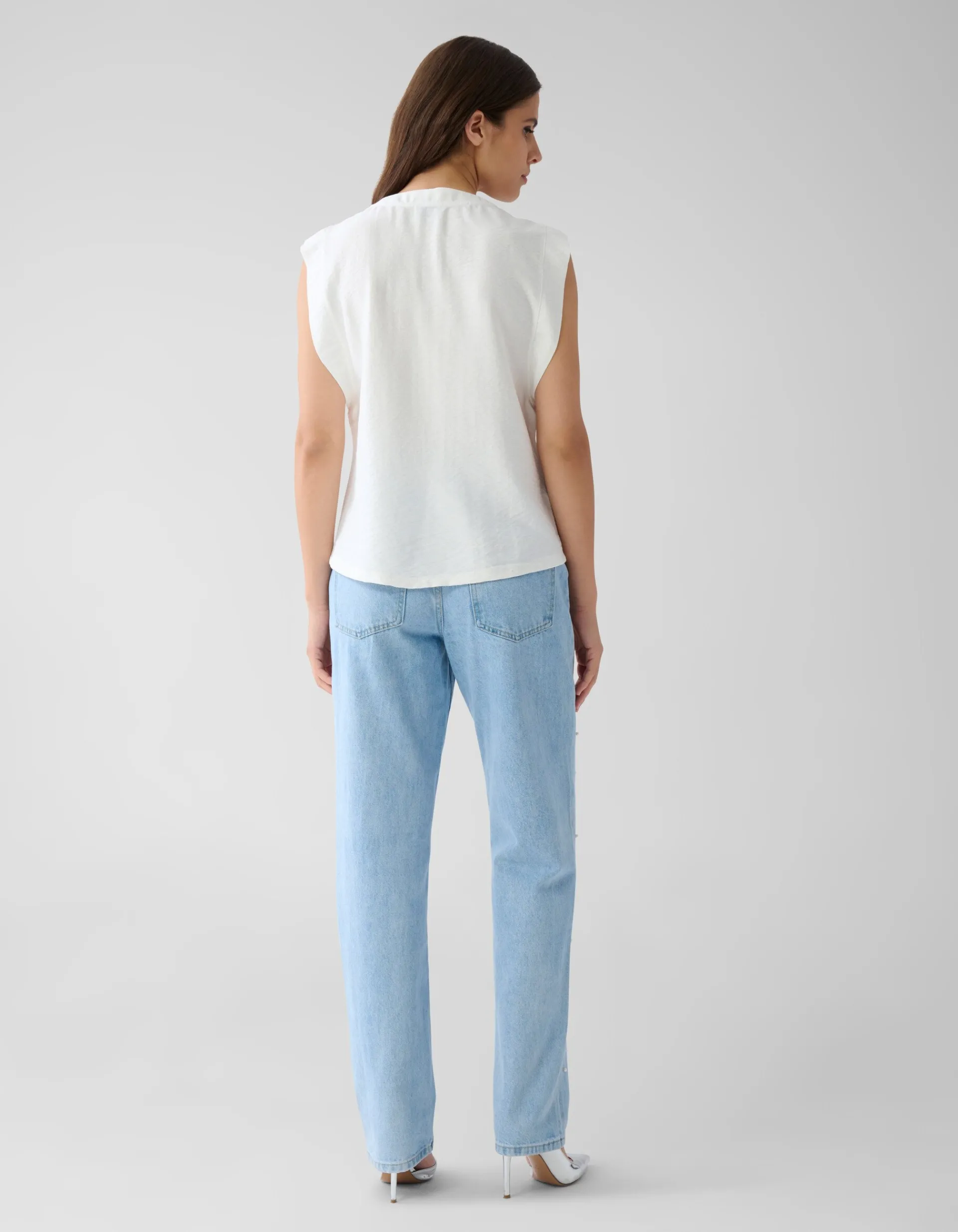 Shoeby V-hals Top Wit<DAMES Tops