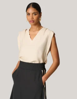 Shoeby V-hals Top Zand<DAMES Tops