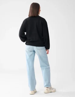 Shoeby Vintage Patch Trui Zwart<DAMES Truien En Sweaters