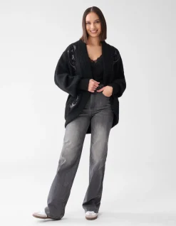 Shoeby Vintage Vest Zwart<DAMES Truien En Sweaters