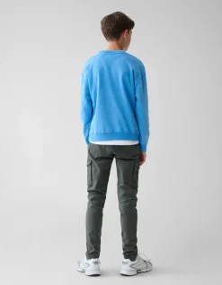 Shoeby Washed Artwork Sweater Blauw< Gebreide Truien|Sweaters