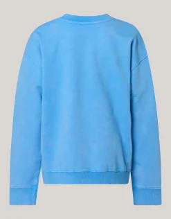 Shoeby Washed Artwork Sweater Blauw< Gebreide Truien|Sweaters