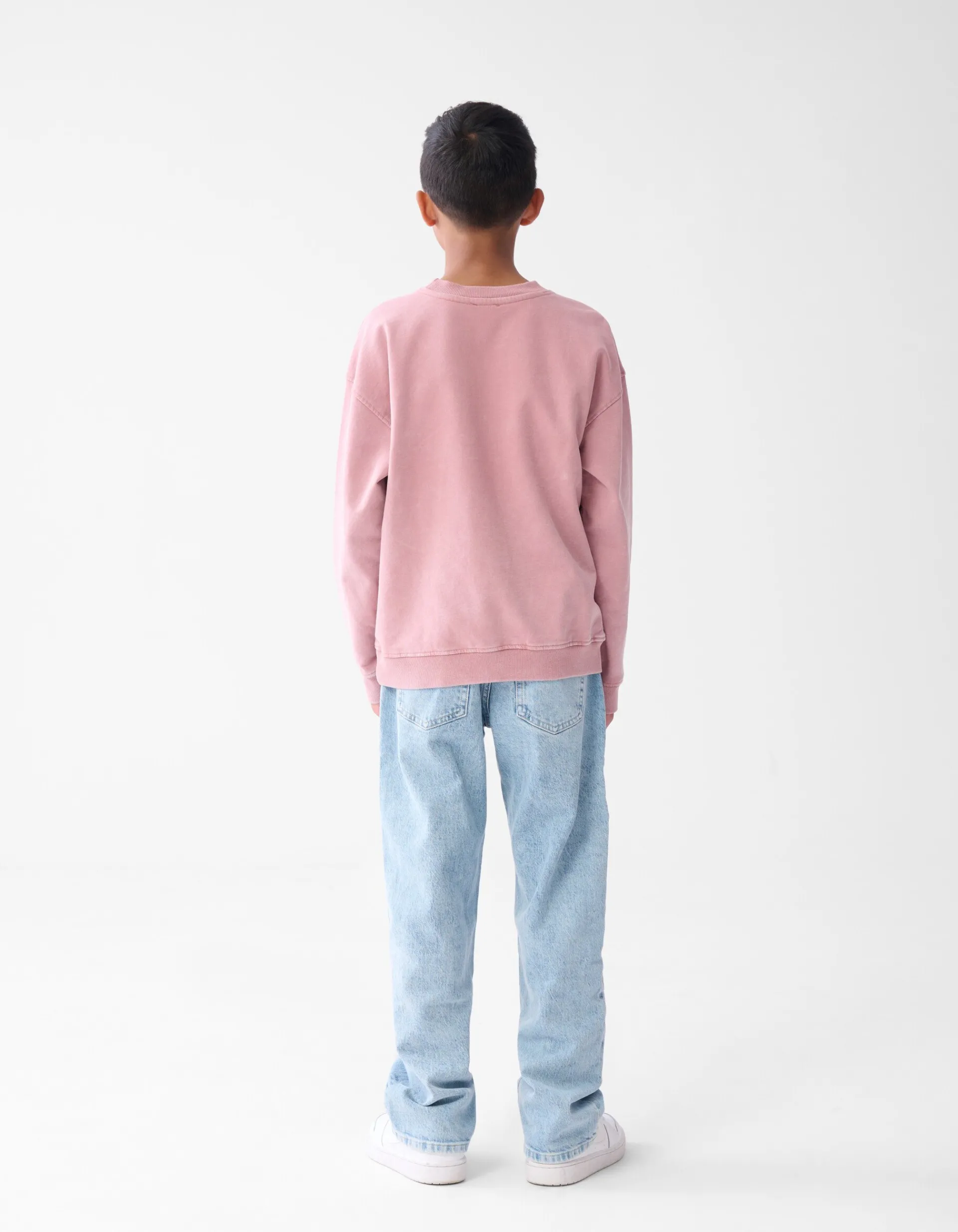 Shoeby Washed Artwork Sweater Donkerroze< Gebreide Truien|Sweaters
