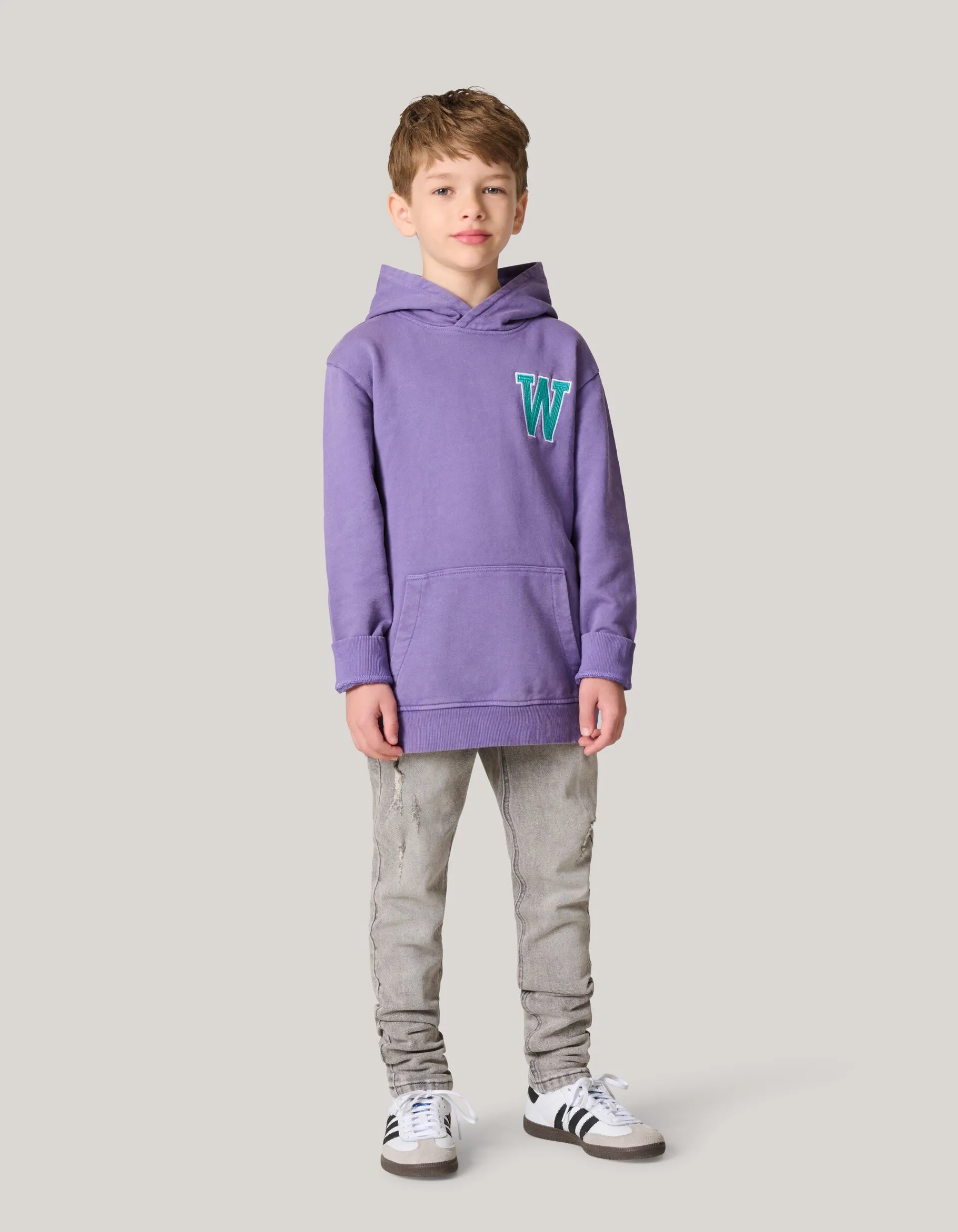 Shoeby Washed Hoodie Paars< Gebreide Truien|Hoodies
