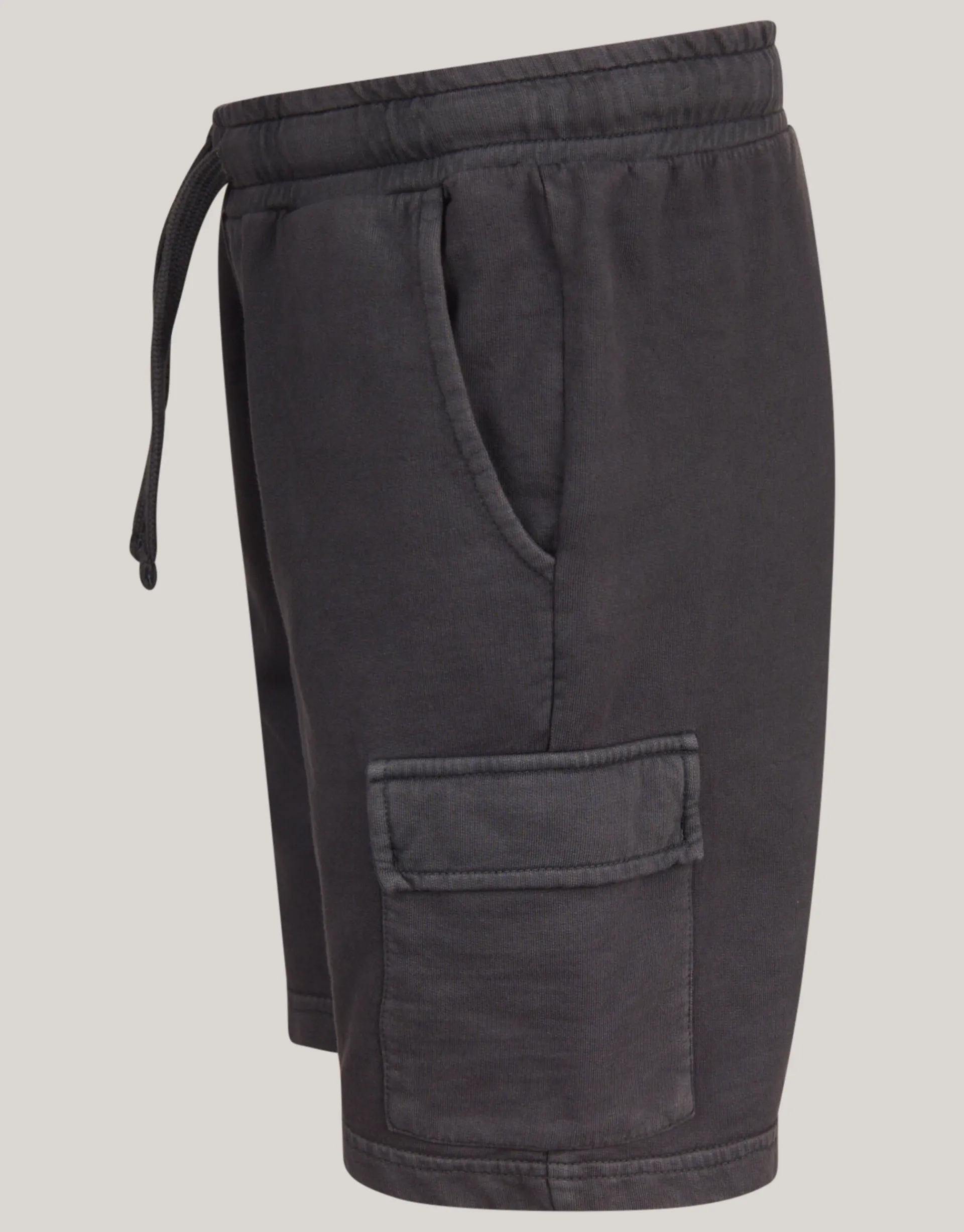 Shoeby Washed Short Donkergrijs< Shorts