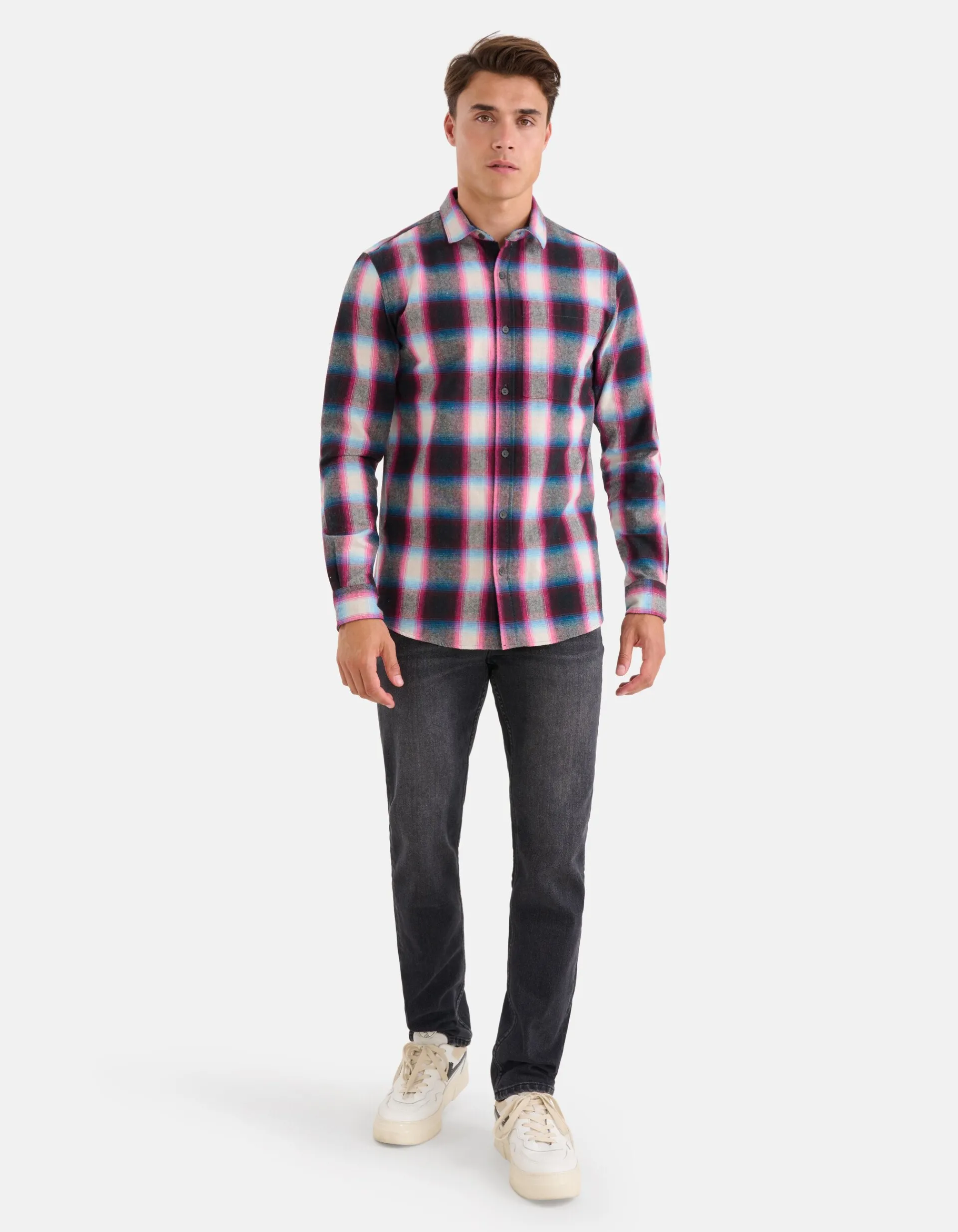 Shoeby Washed Straight Fit Jeans Zwart L34<Heren Jeans