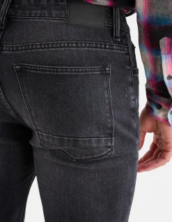 Shoeby Washed Straight Fit Jeans Zwart L34<Heren Jeans