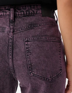 Shoeby Washed Straight Fit Jeans Paars<DAMES Jeans