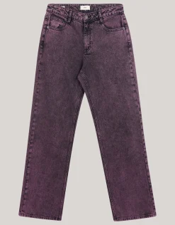 Shoeby Washed Straight Fit Jeans Paars<DAMES Jeans