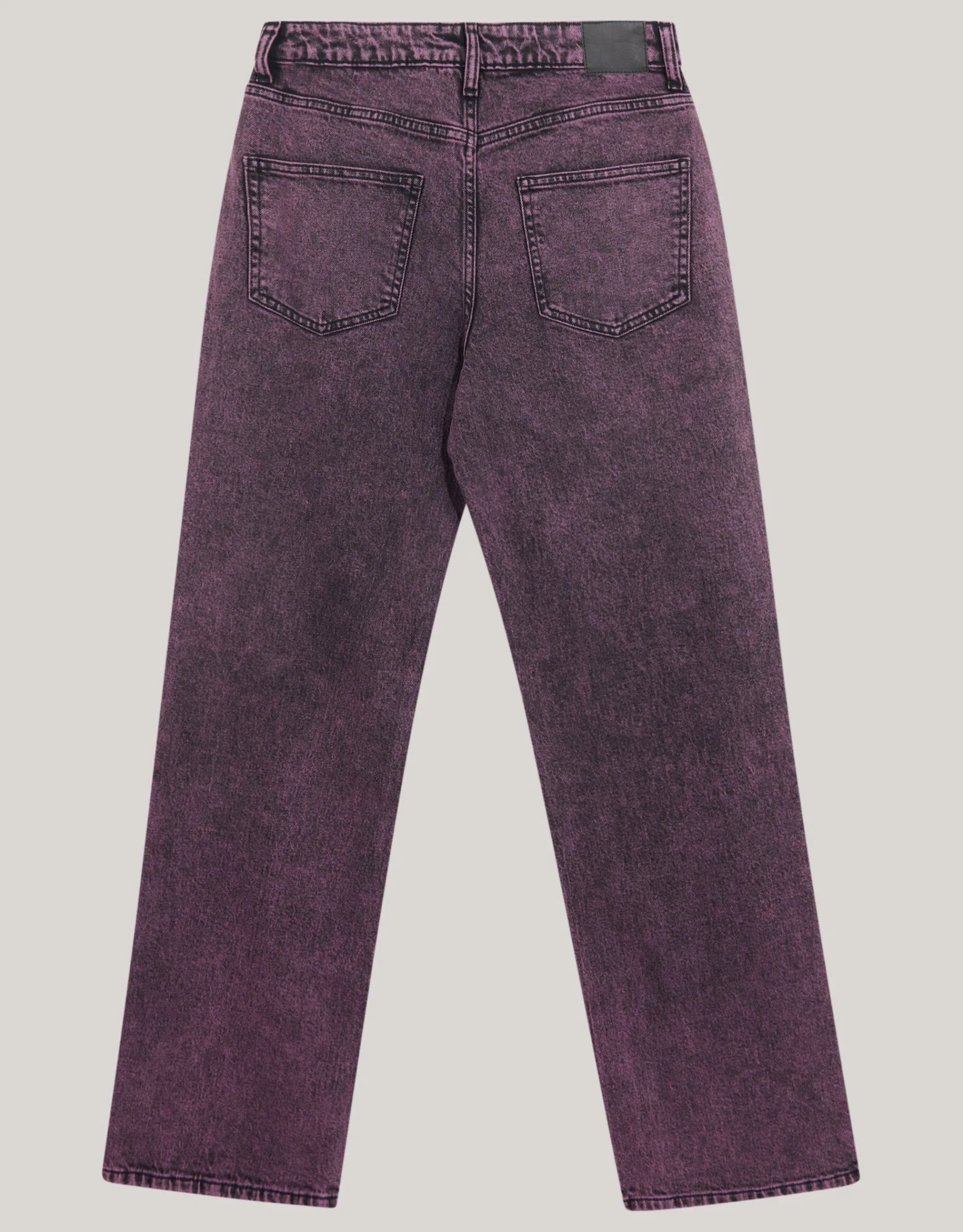 Shoeby Washed Straight Fit Jeans Paars<DAMES Jeans