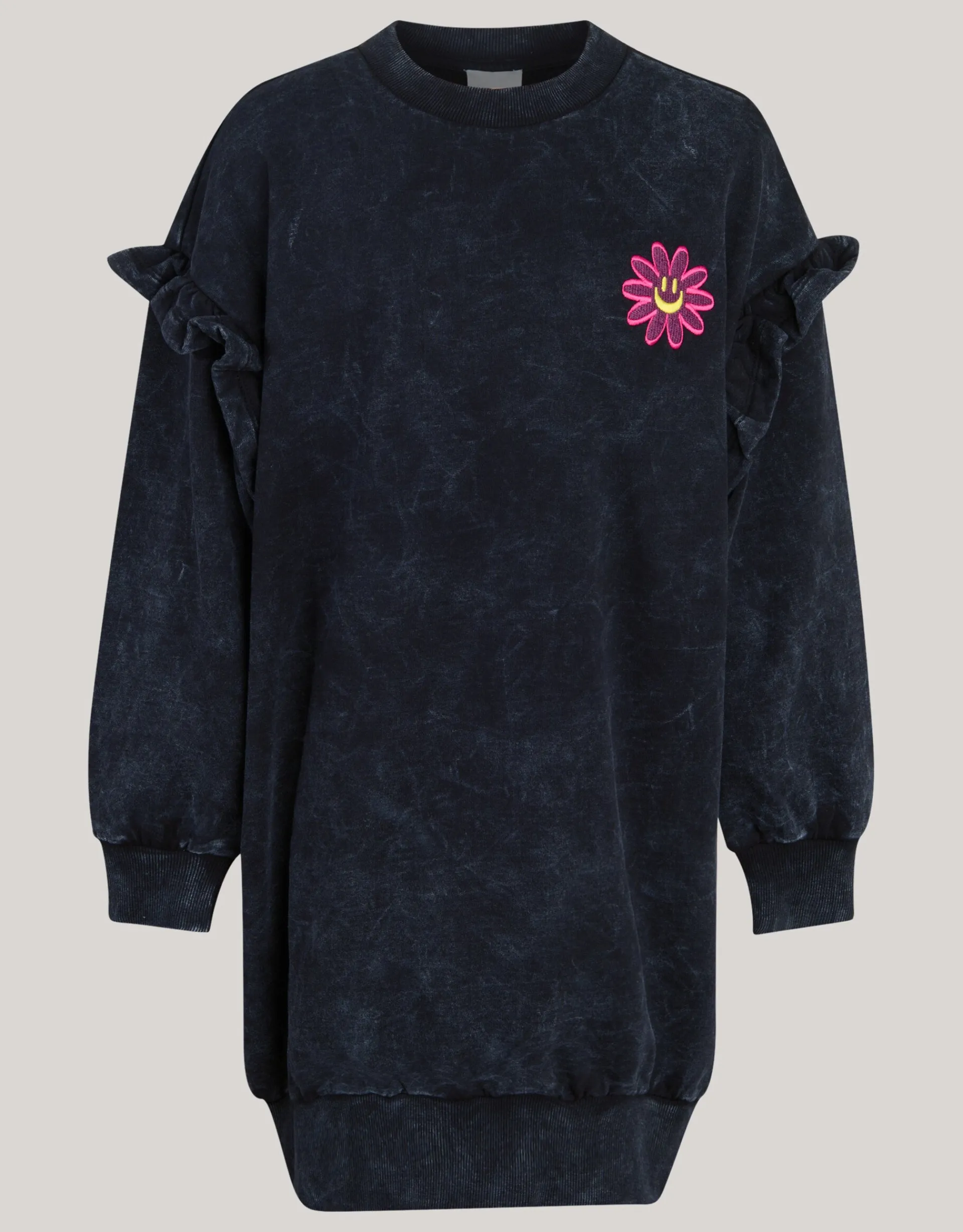 Shoeby Washed Sweater Jurk Donkergrijs< Jurken