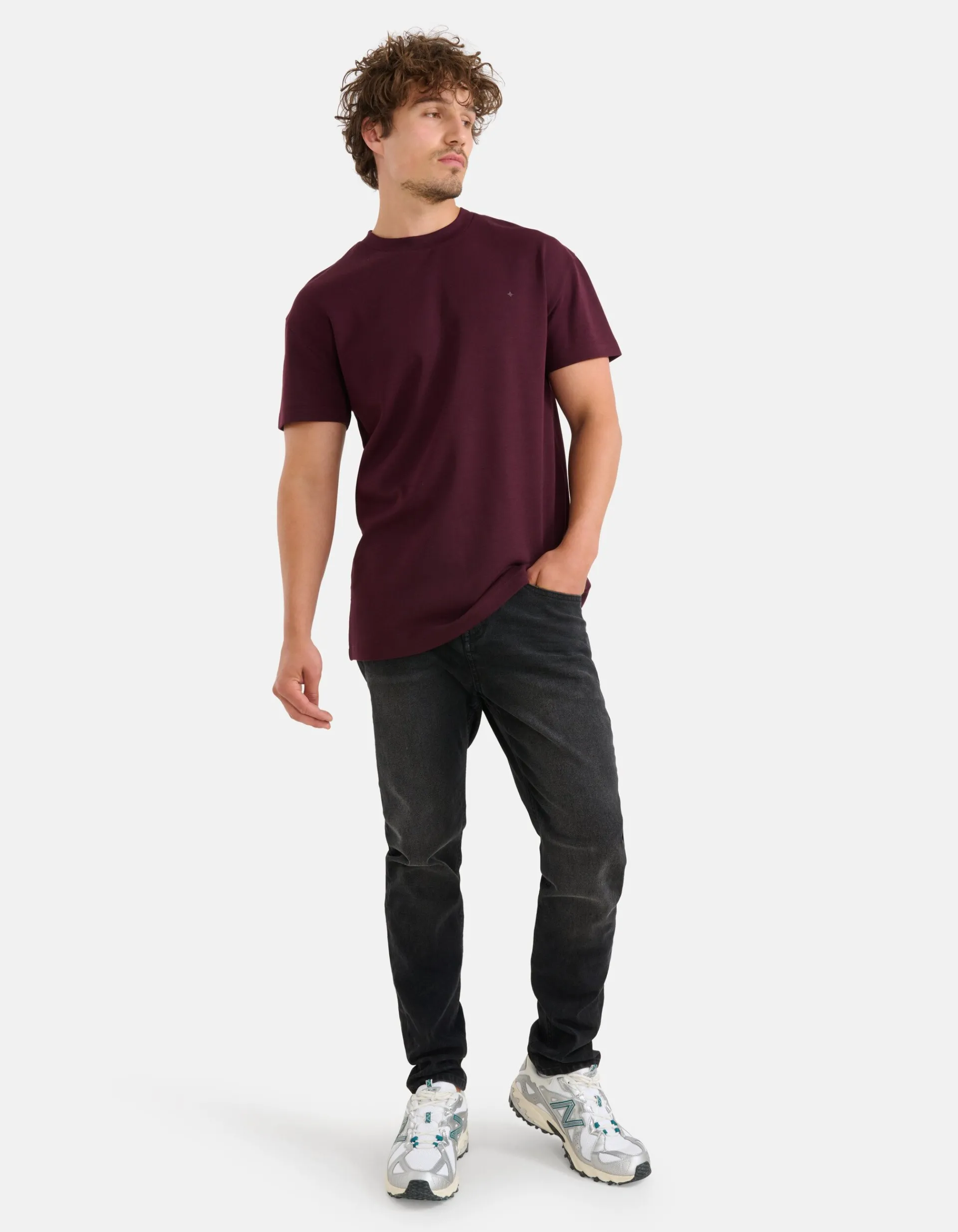 Shoeby Washed Tapered Fit Jeans Zwart L32<Heren Jeans