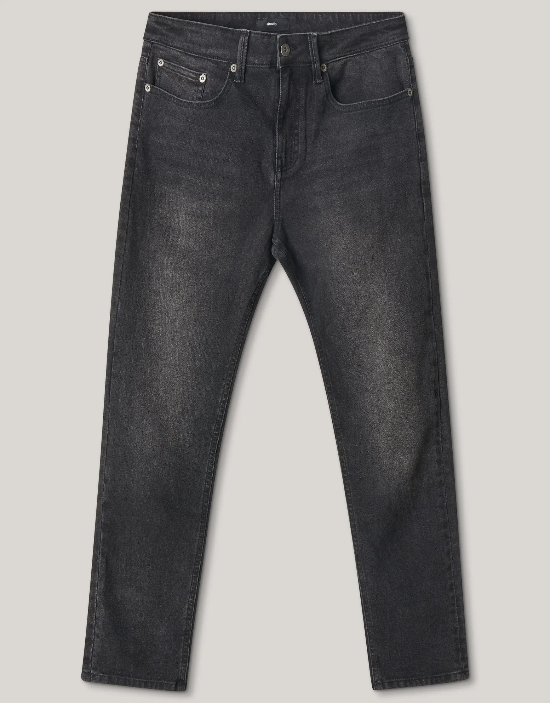 Shoeby Washed Tapered Fit Jeans Zwart L32<Heren Jeans