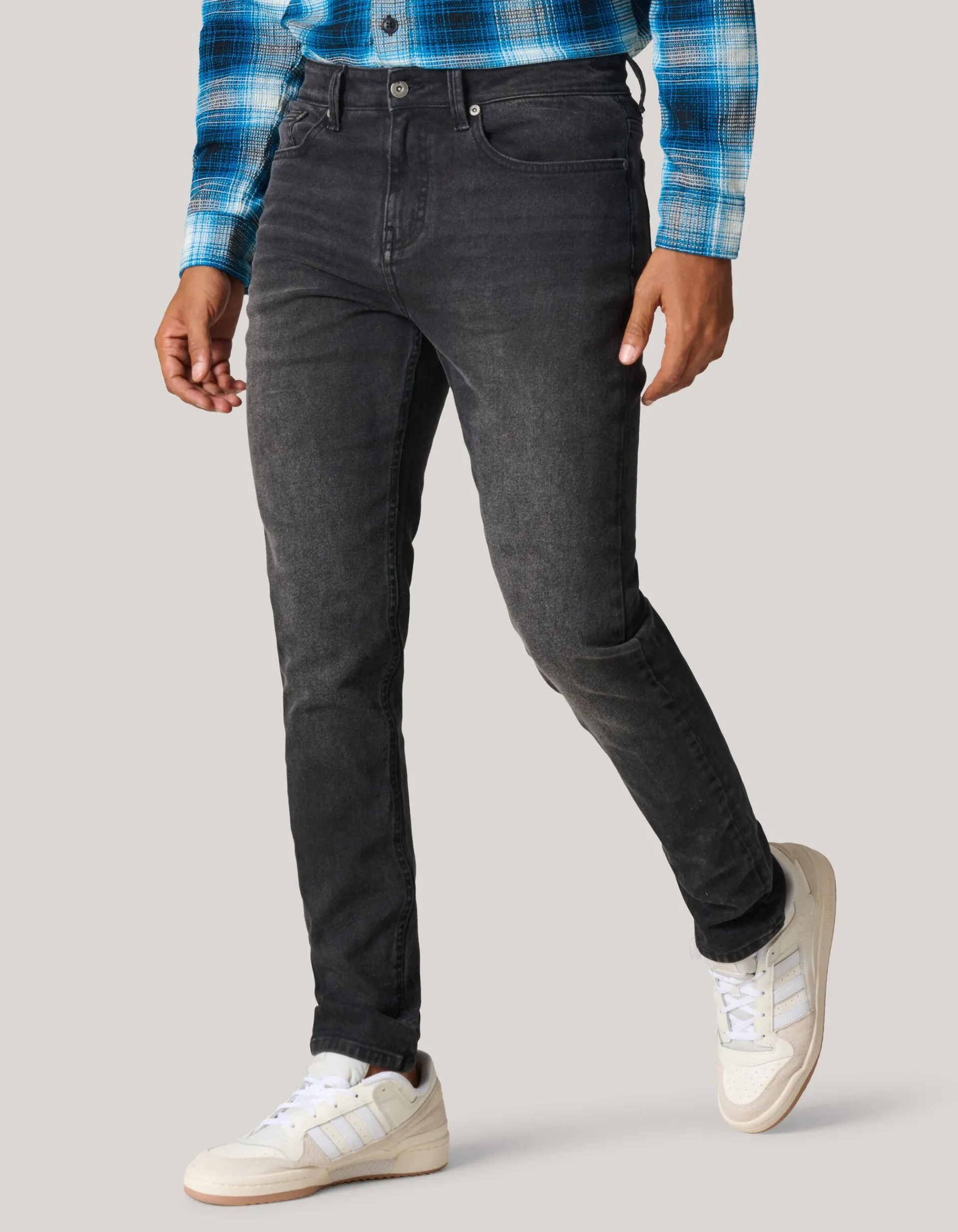 Shoeby Washed Tapered Fit Jeans Zwart L32<Heren Jeans