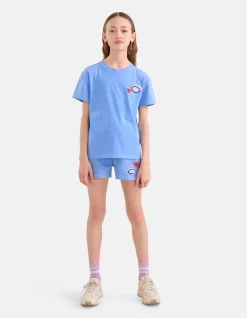 Shoeby Washed T-shirt Blauw< T-Shirts