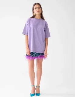 Shoeby Washed T-shirt Lichtpaars By Lizzy<DAMES T-Shirts