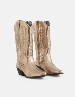 Shoeby Western Laars Goud<DAMES Laarzen