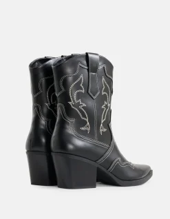 Shoeby Western Laars Zwart<DAMES Laarzen