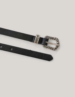 Shoeby Western Strass Riem Zwart<DAMES Riemen