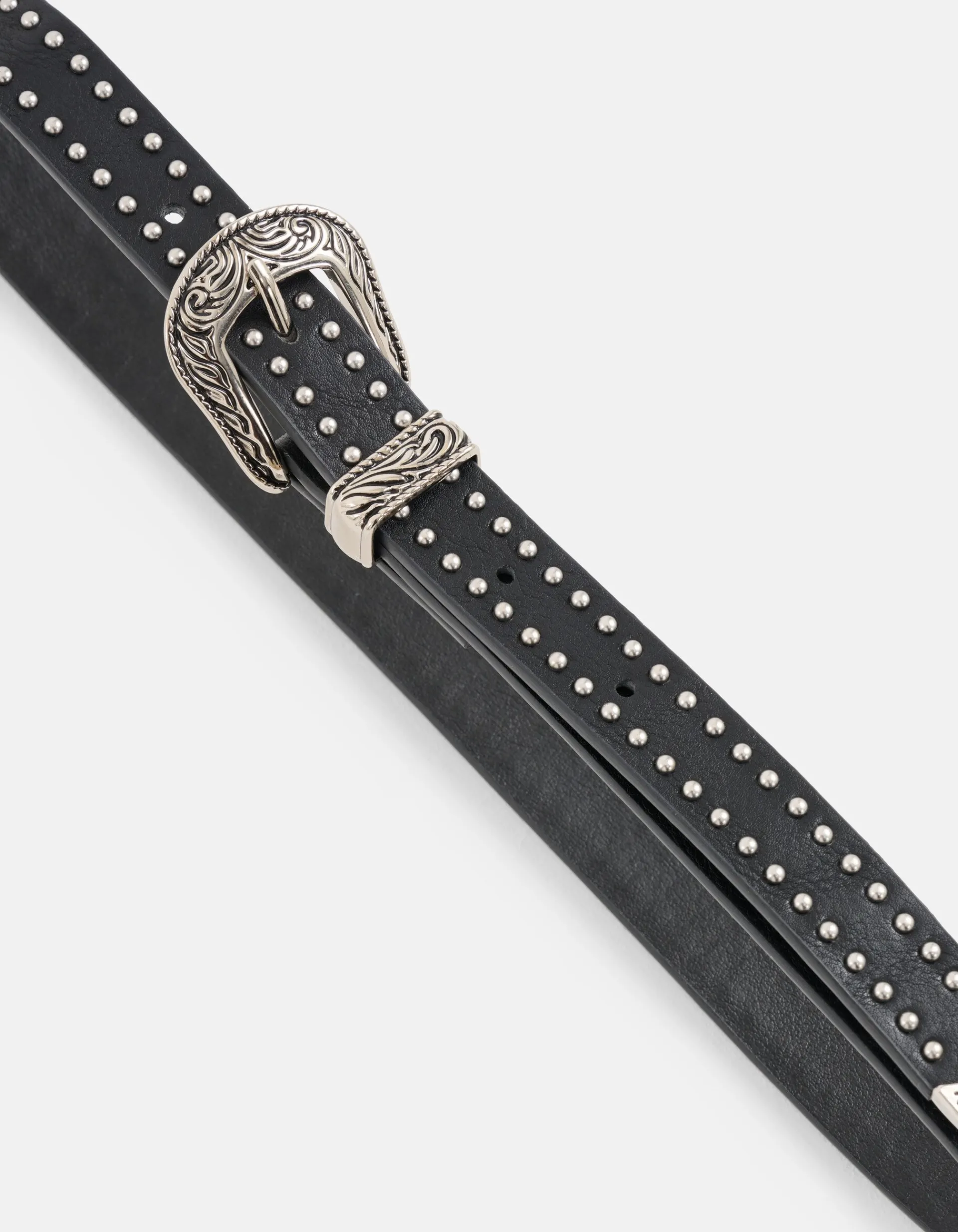 Shoeby Western Studs Riem Zwart< Riemen