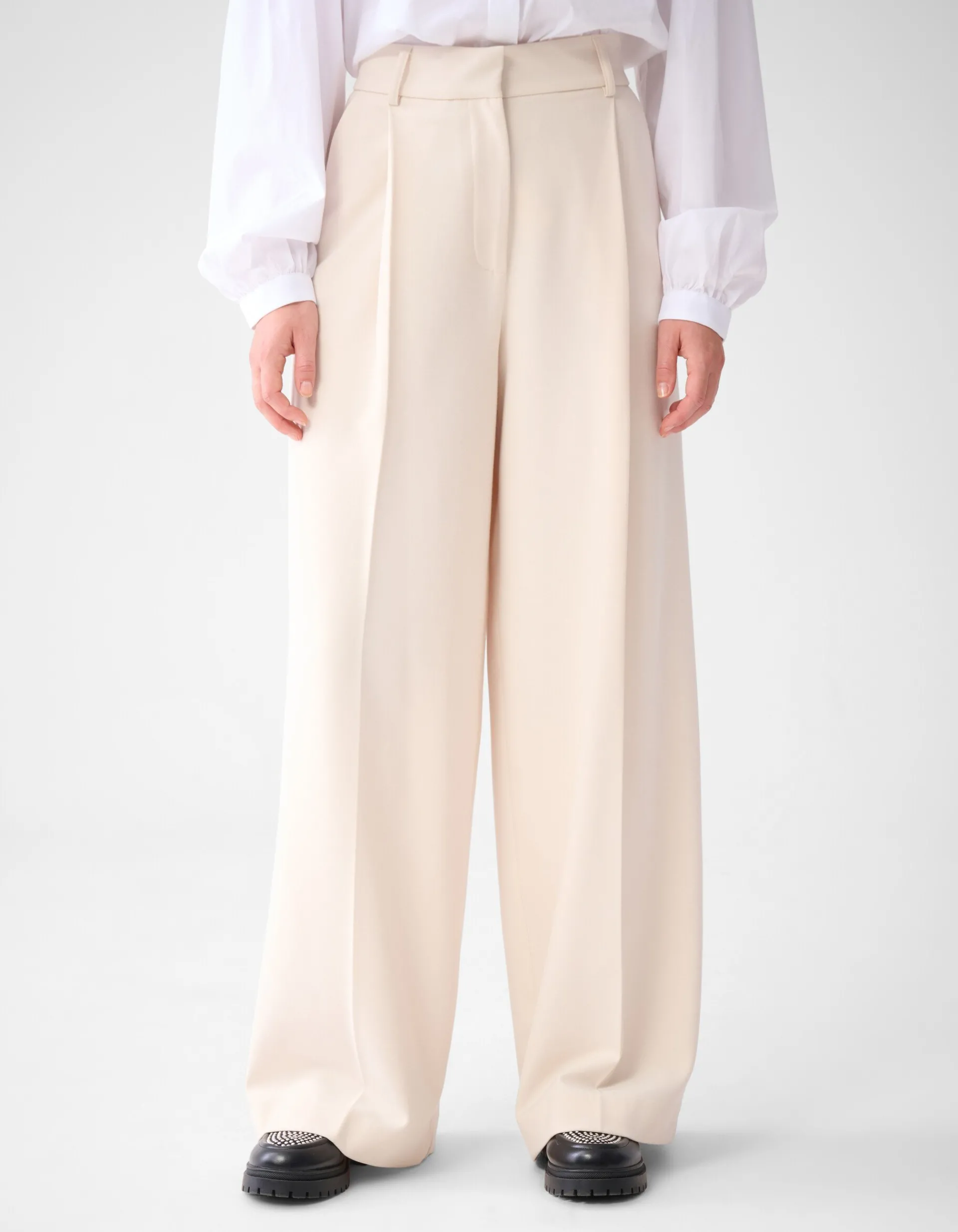 Shoeby Wide Leg Broek Gebroken Wit By Lonneke<DAMES Broeken