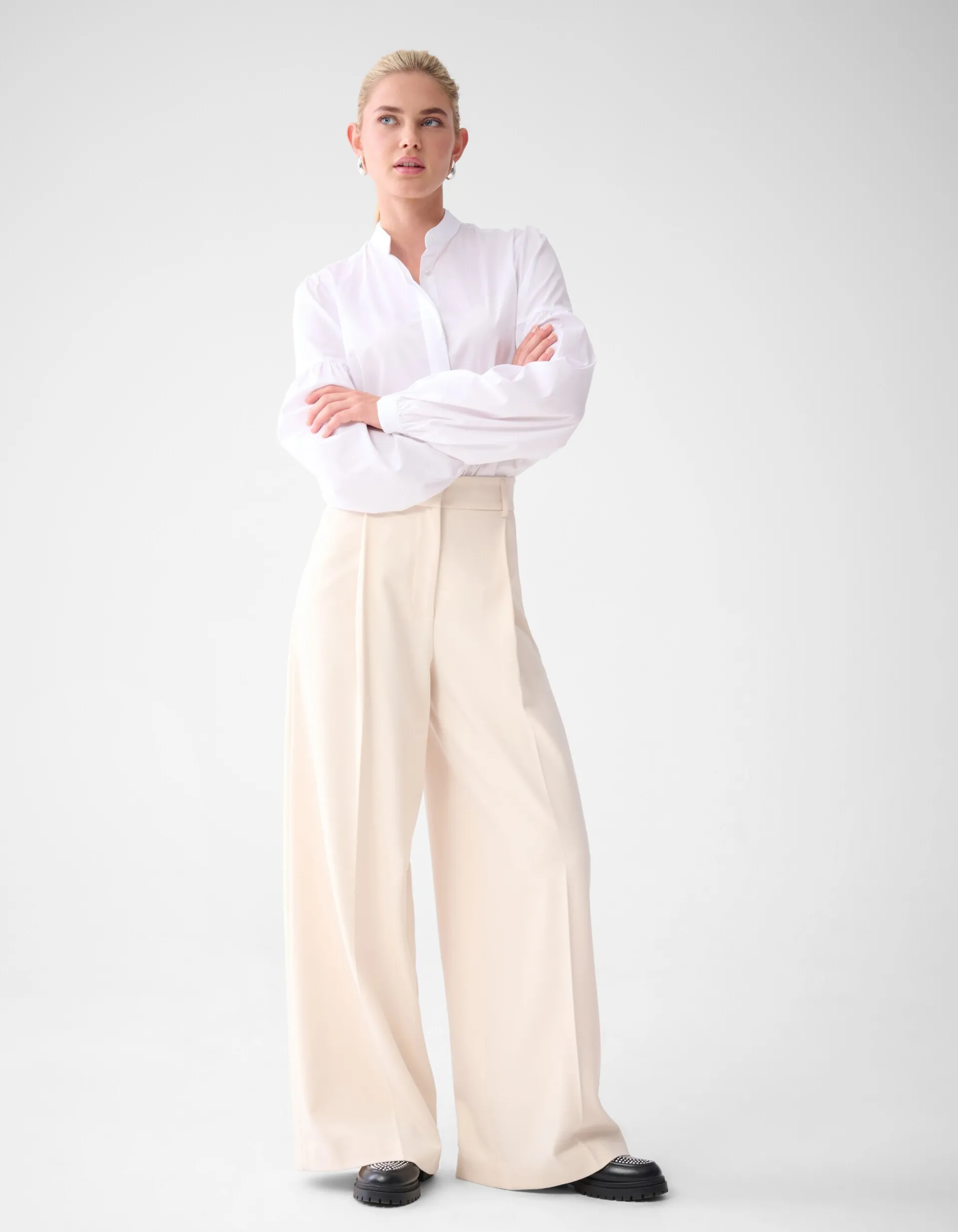 Shoeby Wide Leg Broek Gebroken Wit By Lonneke<DAMES Broeken