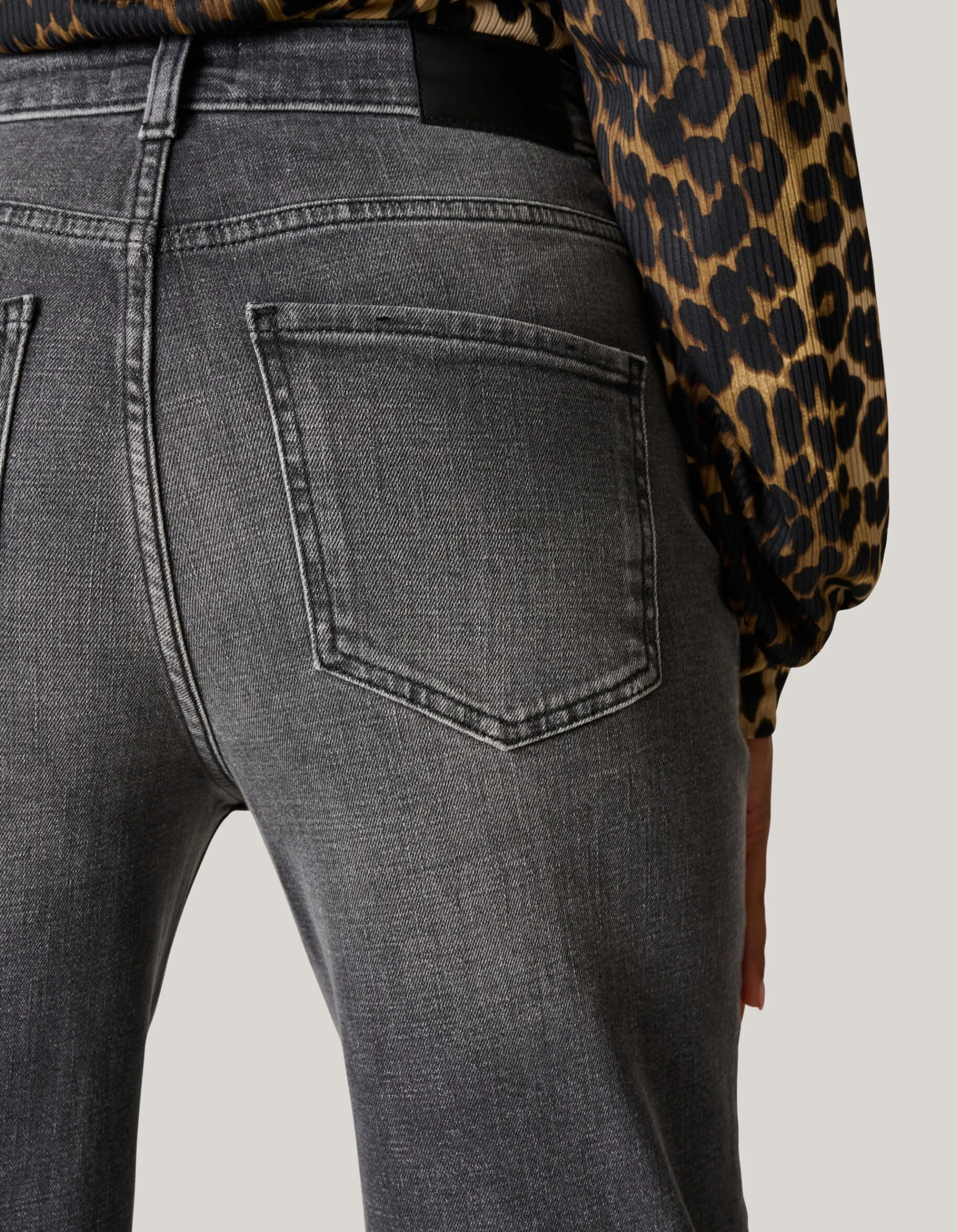 Shoeby Wide Leg Fit Jeans Donkergrijs<DAMES Jeans