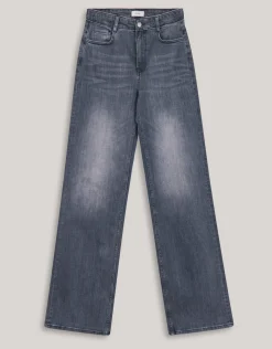 Shoeby Wide Leg Fit Jeans Extra Long Donkergrijs<DAMES Jeans
