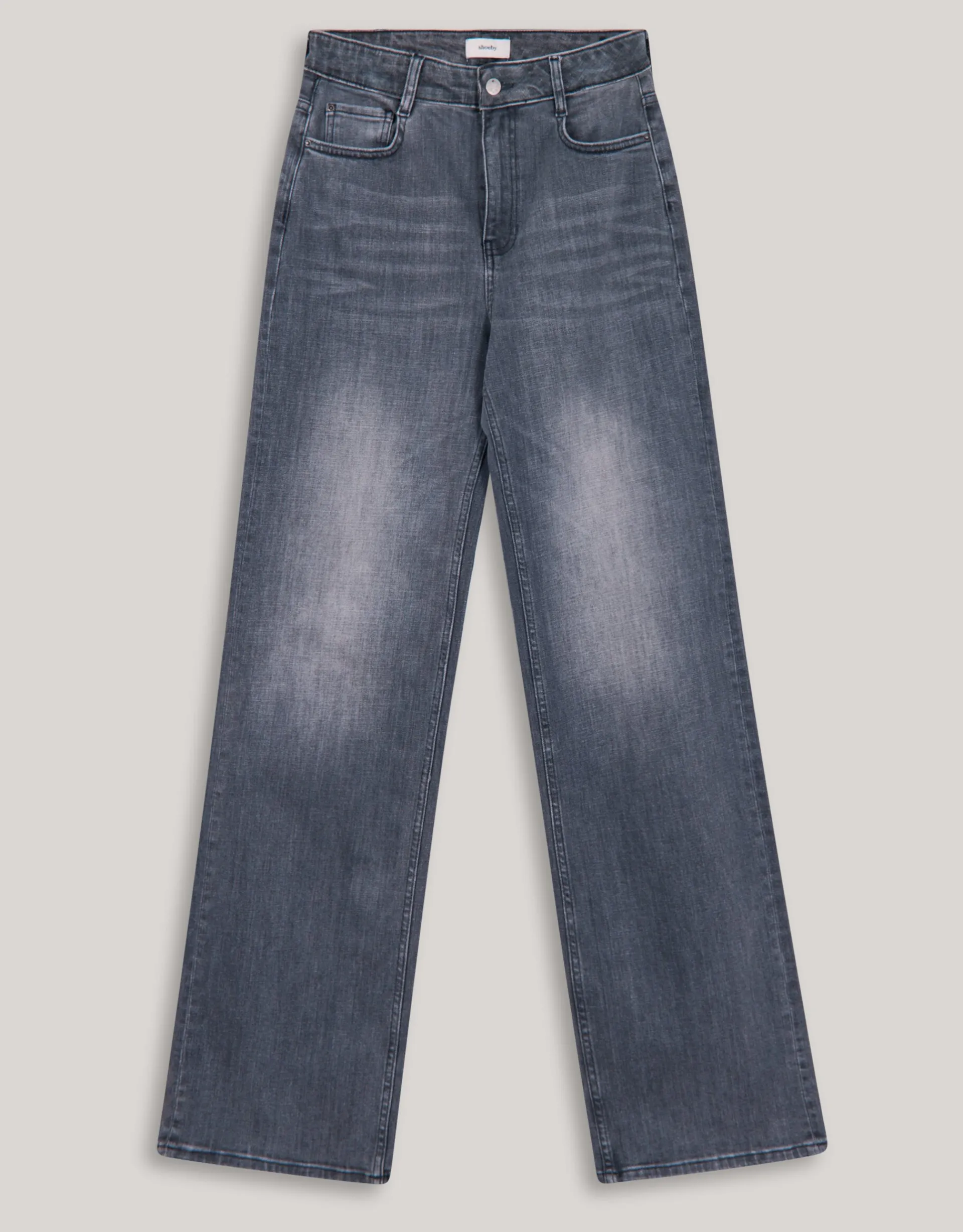 Shoeby Wide Leg Fit Jeans Extra Long Donkergrijs<DAMES Jeans