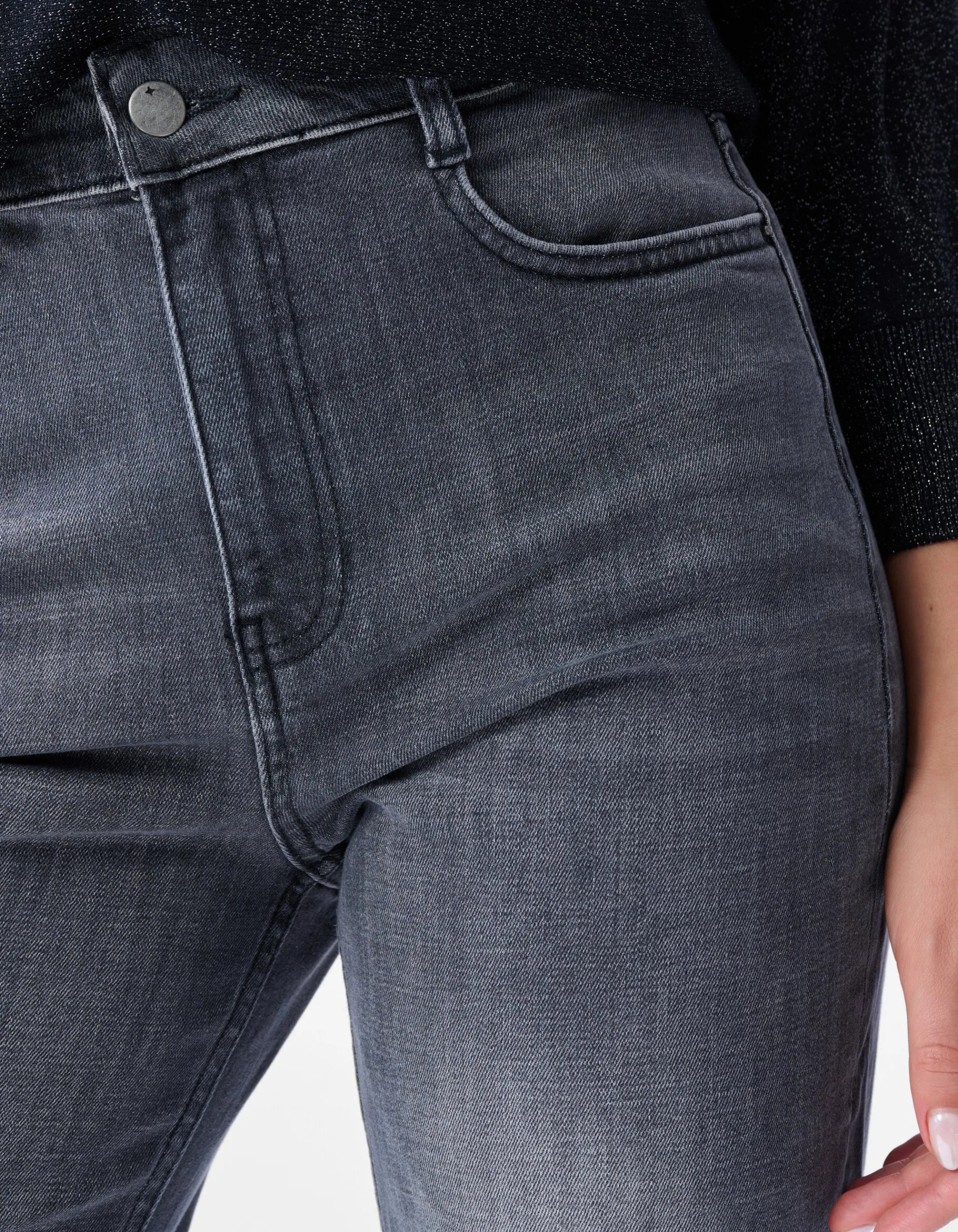 Shoeby Wide Leg Fit Jeans Extra Long Donkergrijs<DAMES Jeans