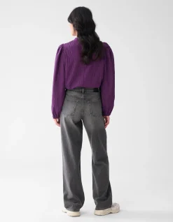 Shoeby Wide Leg Fit Jeans Grijs<DAMES Jeans