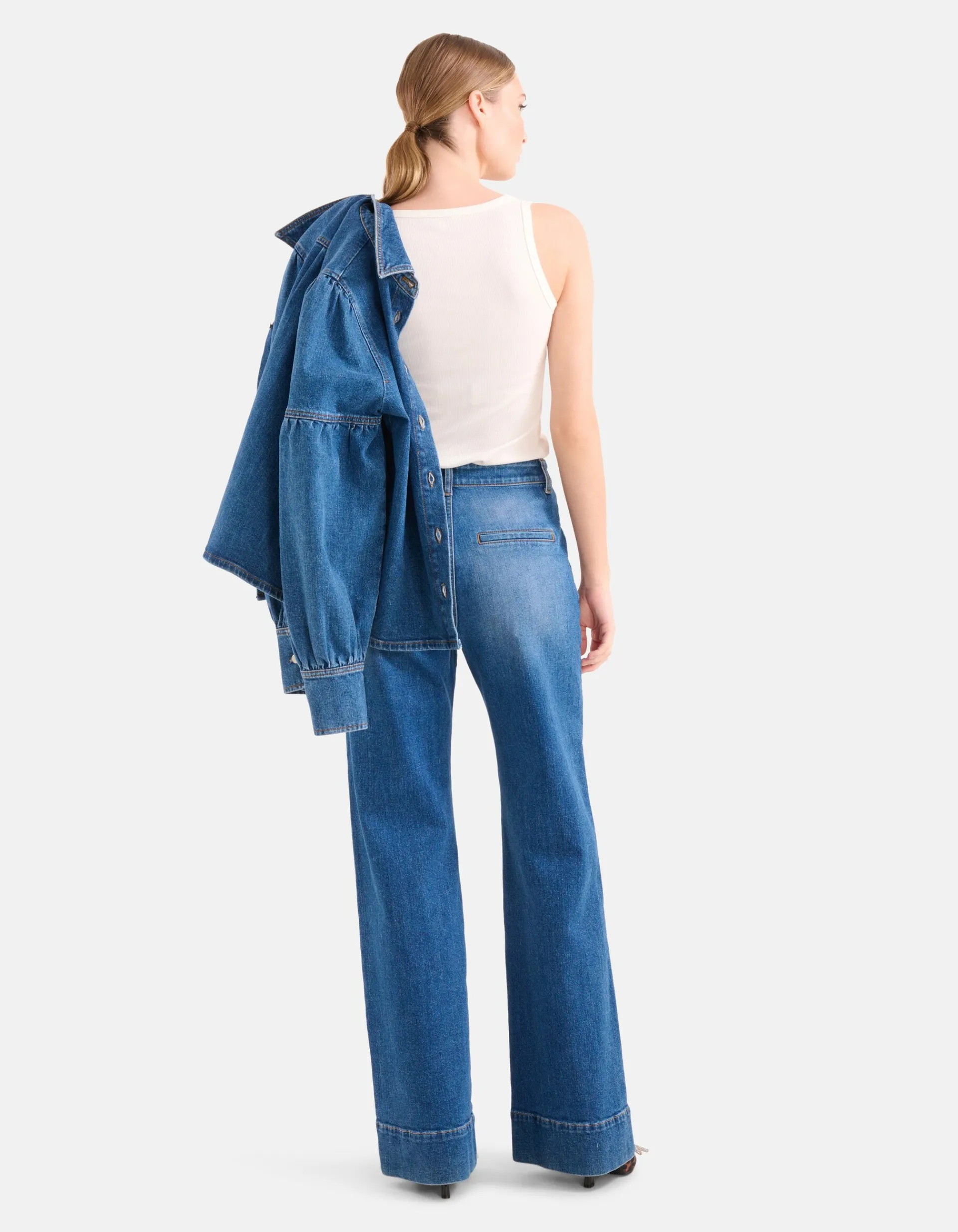 Shoeby Wide Leg Jeans Mediumstone By Mieke<DAMES Jeans