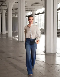 Shoeby Wide Leg Jeans Mediumstone By Mieke<DAMES Jeans