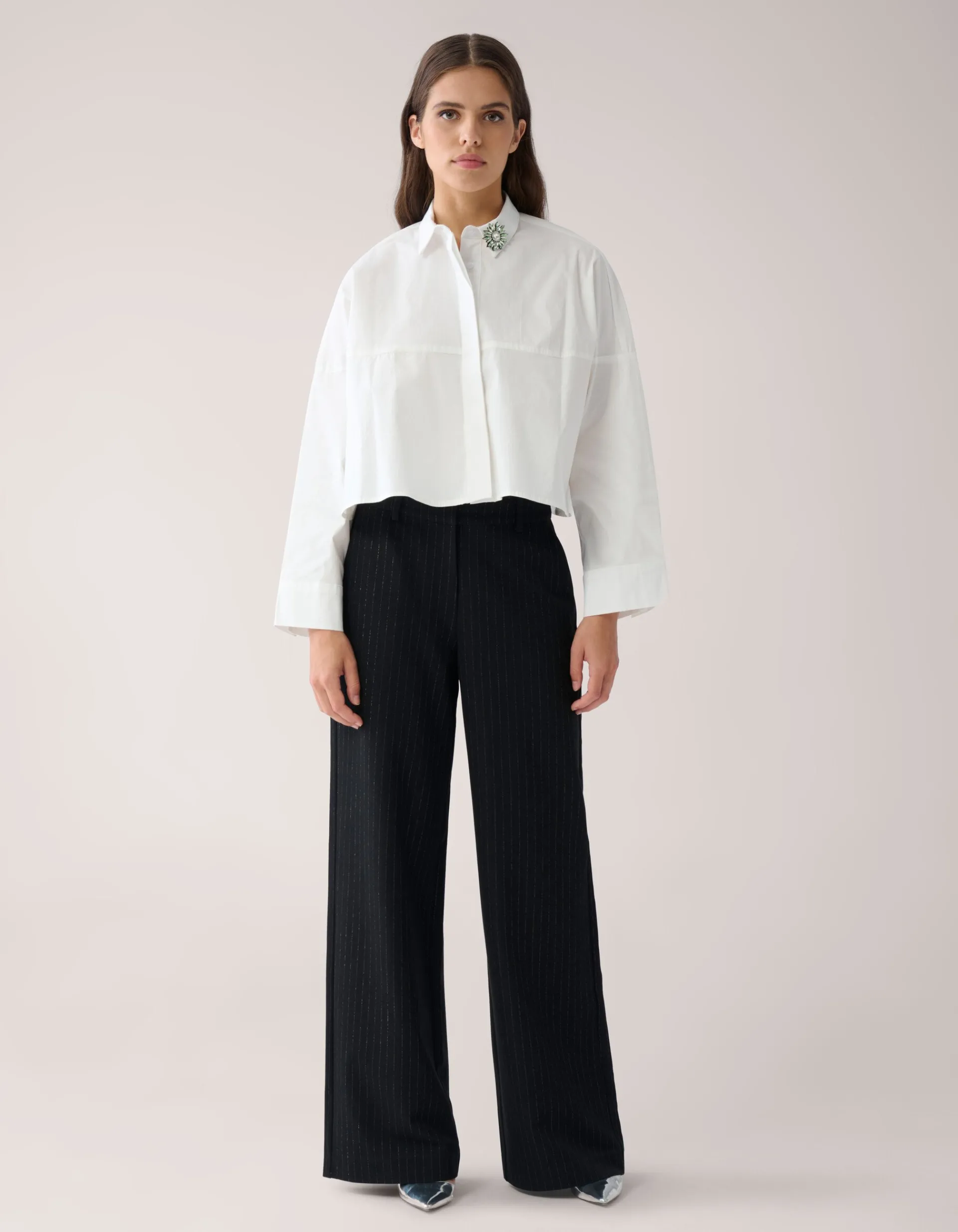 Shoeby Wijde Blouse Wit By Mieke<DAMES Blouses