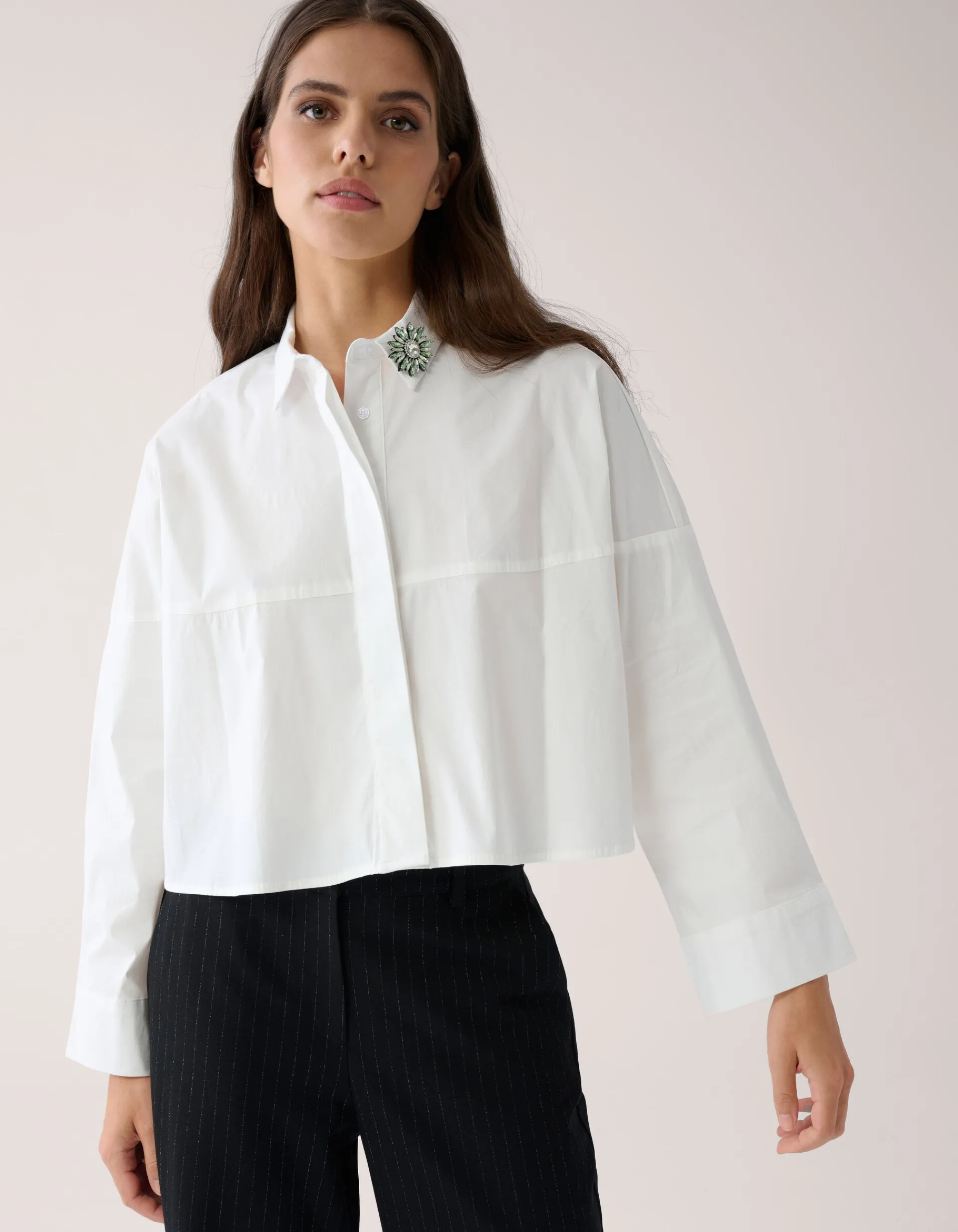 Shoeby Wijde Blouse Wit By Mieke<DAMES Blouses
