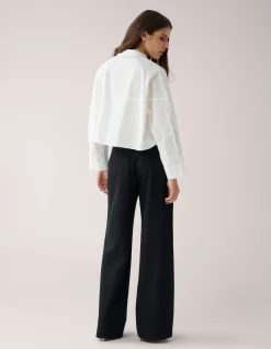 Shoeby Wijde Blouse Wit By Mieke<DAMES Blouses