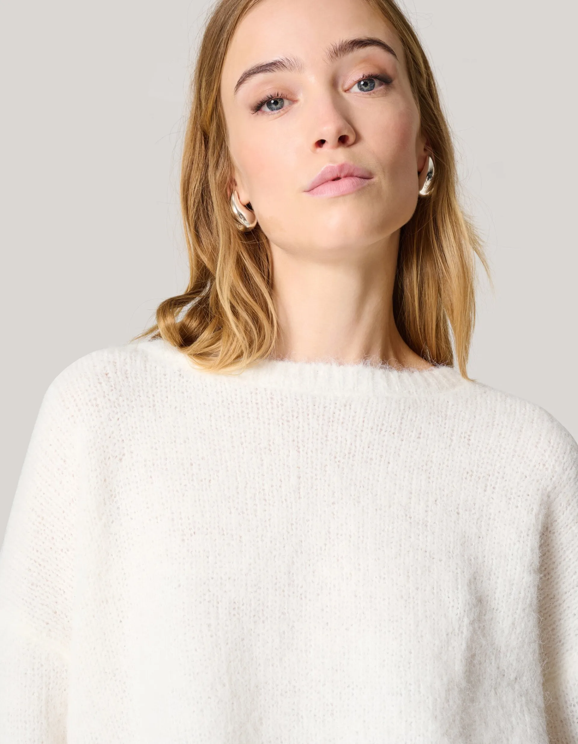 Shoeby Wrapped Trui Gebroken Wit<DAMES Truien En Sweaters