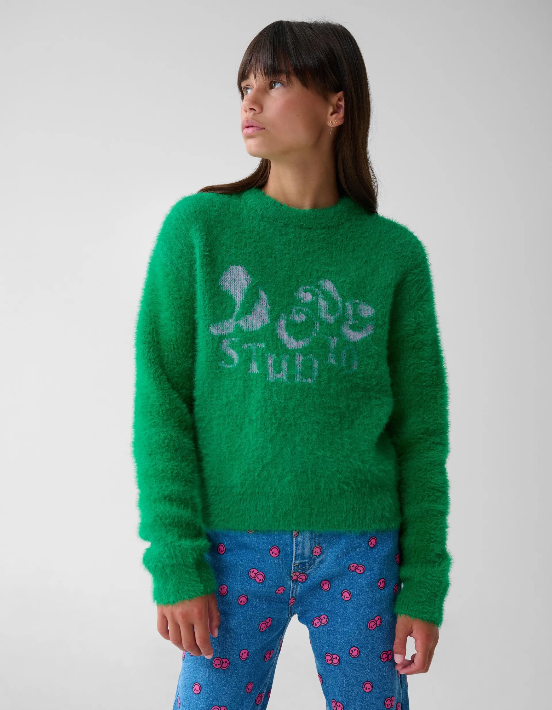 Shoeby Zachte Gebreide Trui Groen< Gebreide Truien