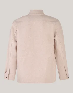 Shoeby Zip Overshirt Zand<Heren Overshirts