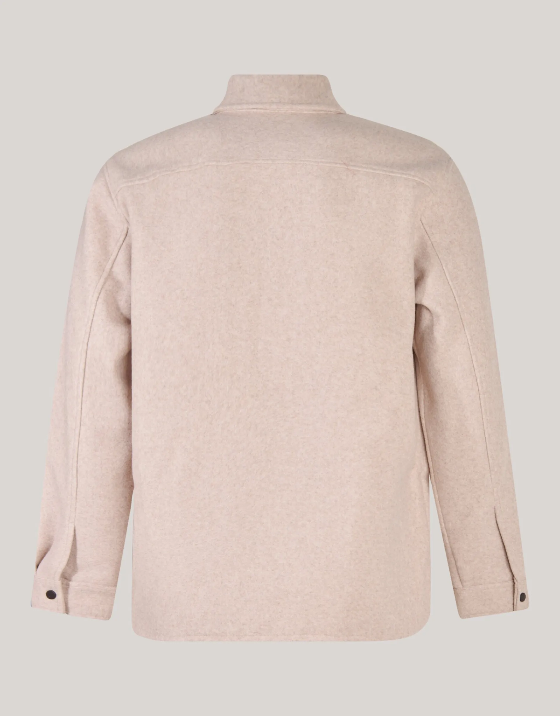 Shoeby Zip Overshirt Zand<Heren Overshirts