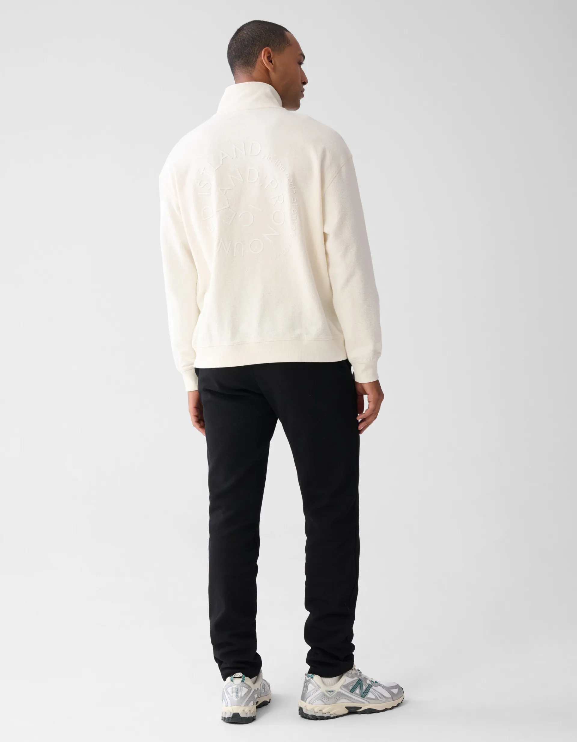 Shoeby Zip Sweater Gebroken Wit<Heren Truien En Sweaters