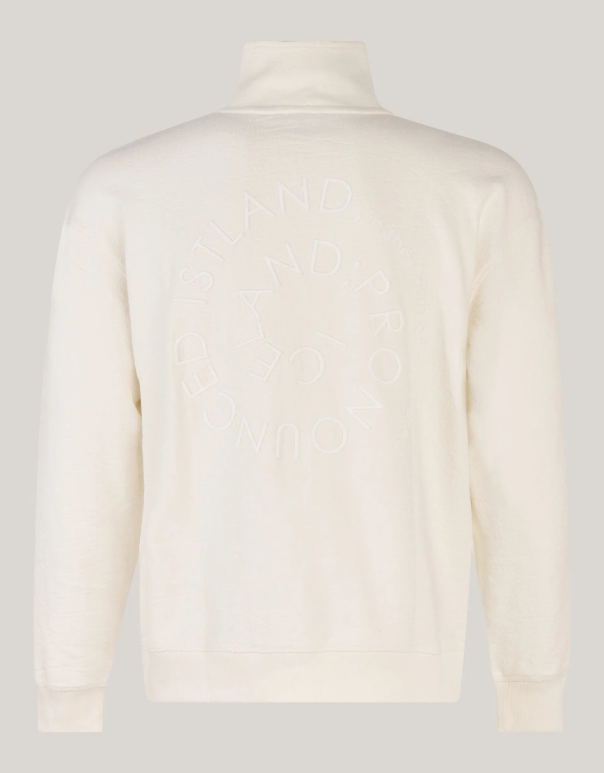 Shoeby Zip Sweater Gebroken Wit<Heren Truien En Sweaters