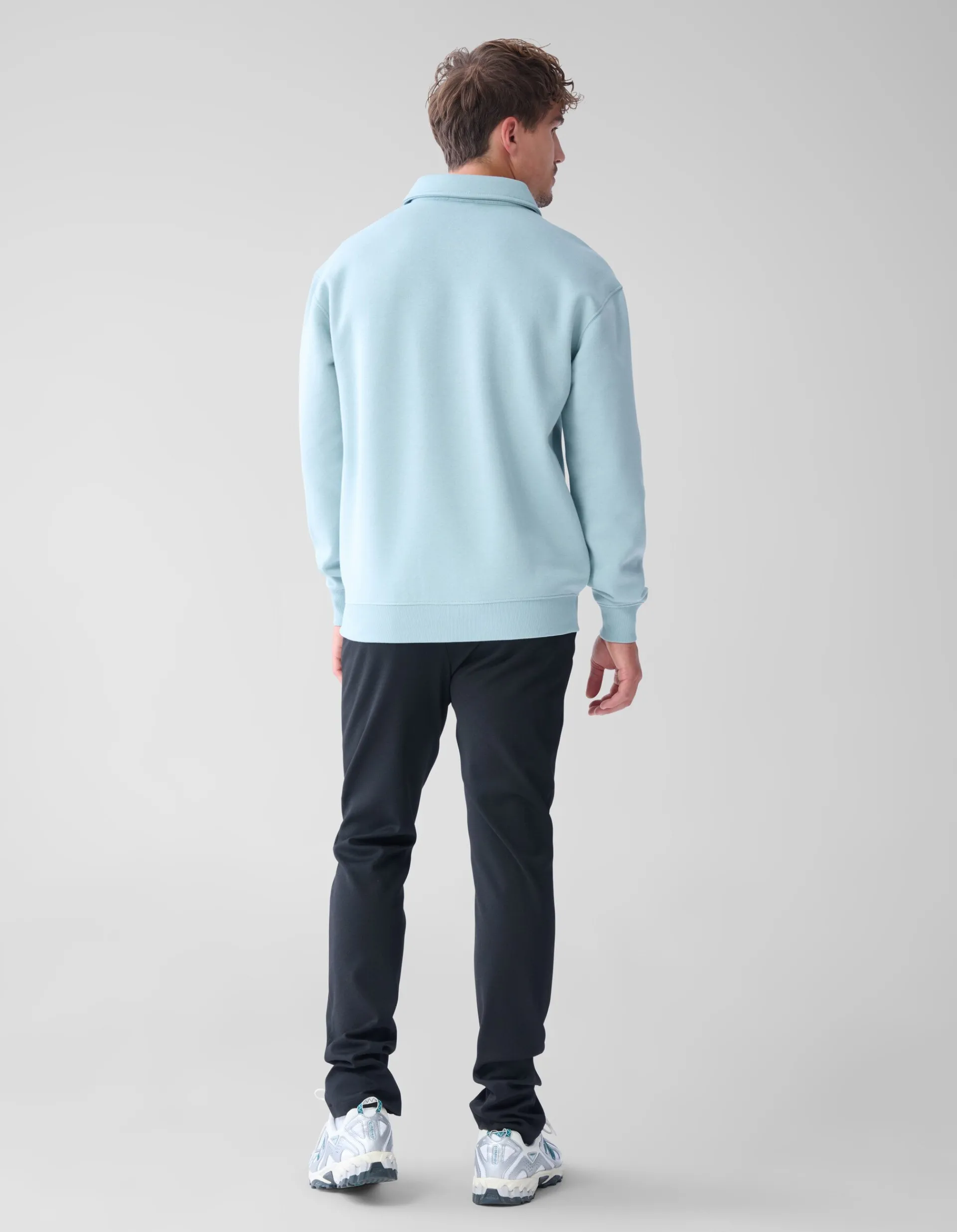 Shoeby Zipper Badge Sweater Lichtgroen<Heren Truien En Sweaters