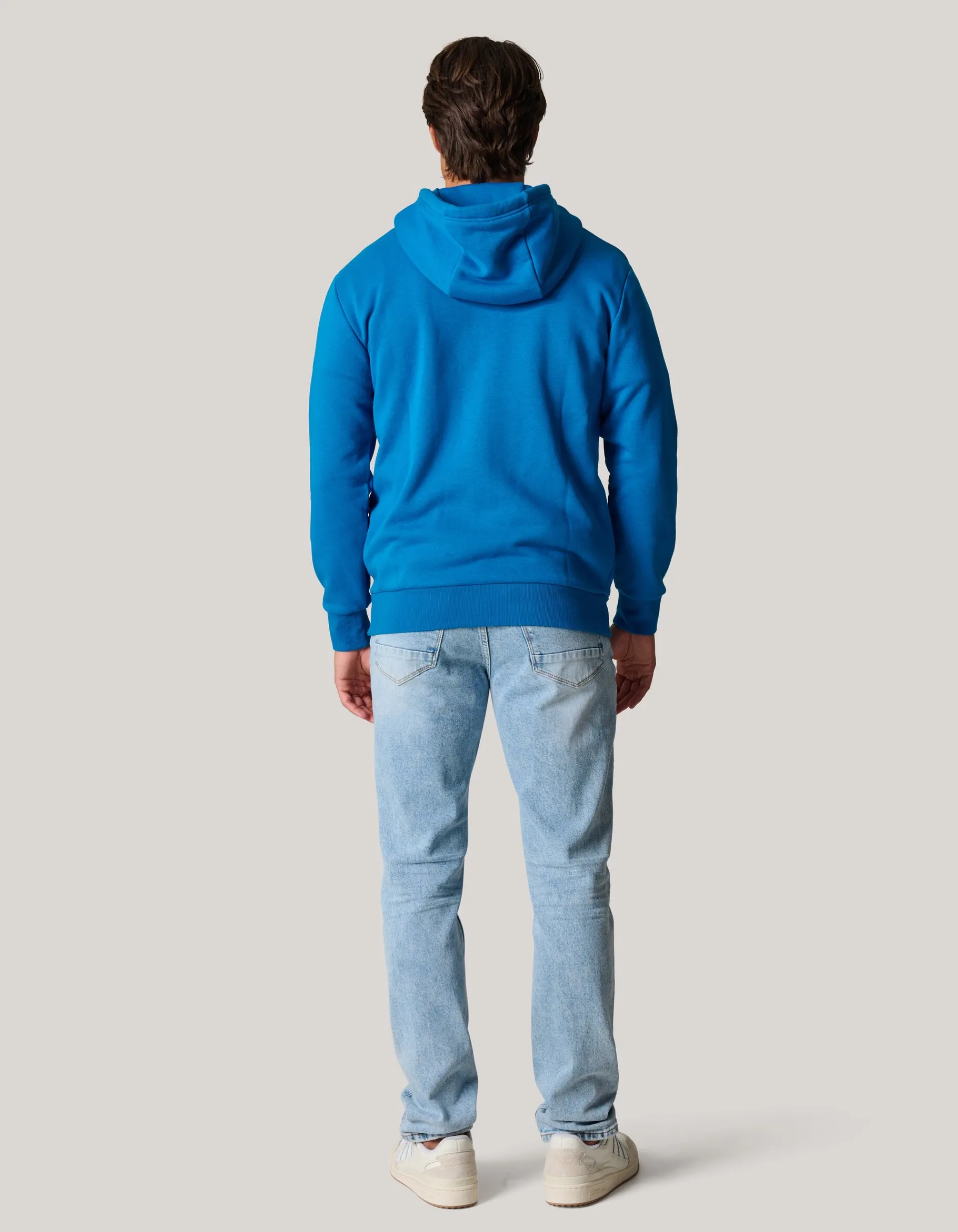 Shoeby Zipper Hoodie Blauw<Heren Truien En Sweaters