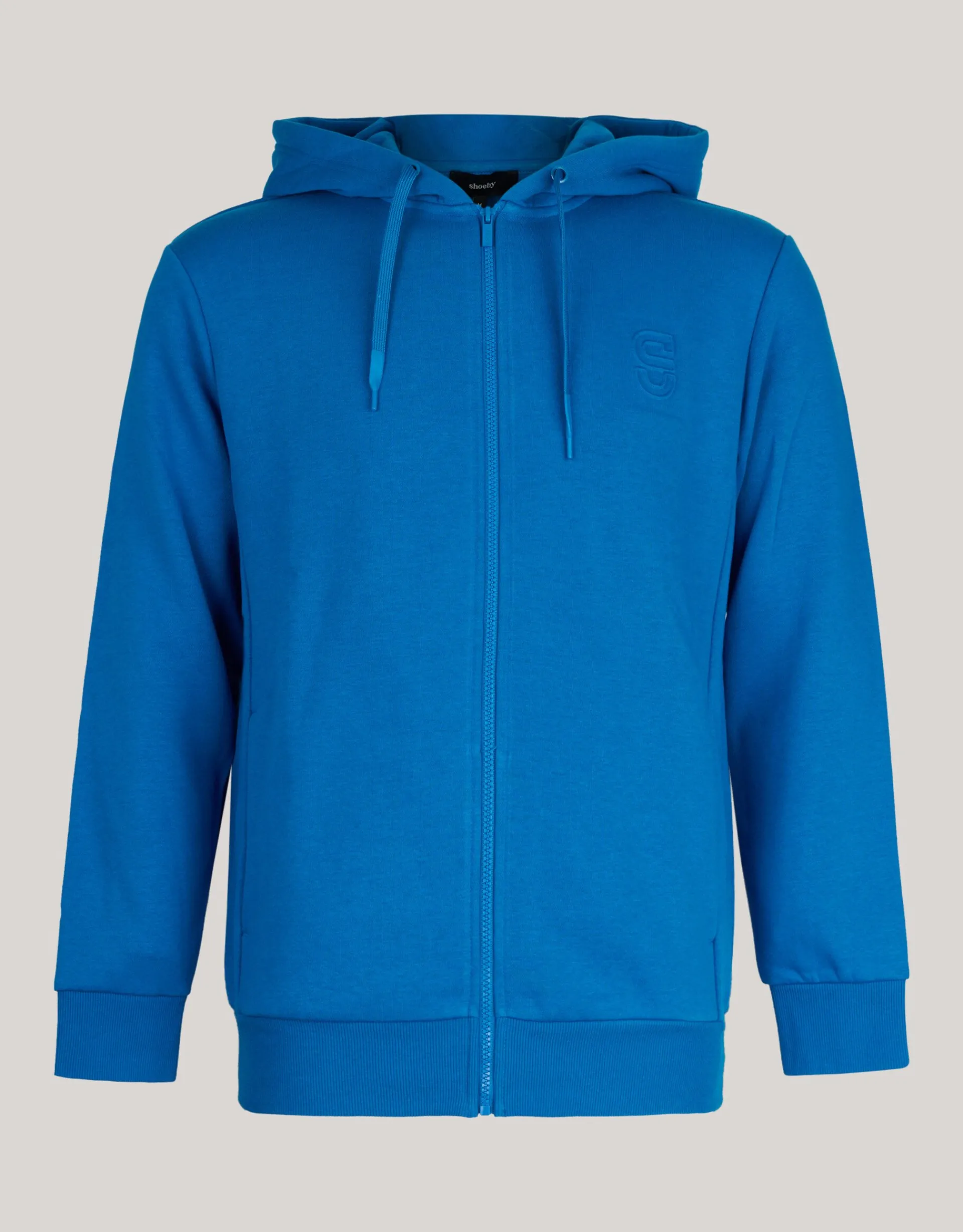 Shoeby Zipper Hoodie Blauw<Heren Truien En Sweaters