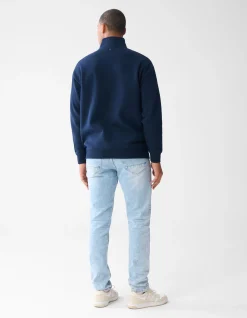 Shoeby Zipper Sweater Donkerblauw<Heren Truien En Sweaters