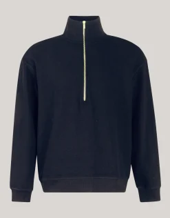 Shoeby Zipper Sweater Zwart<Heren Truien En Sweaters